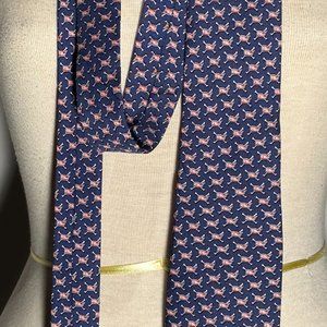 Vineyard Vines Mens Tie With Whales and Crossed Bones